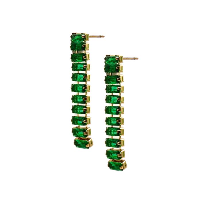 Alessia Emerald CZ Drop Earring Main image