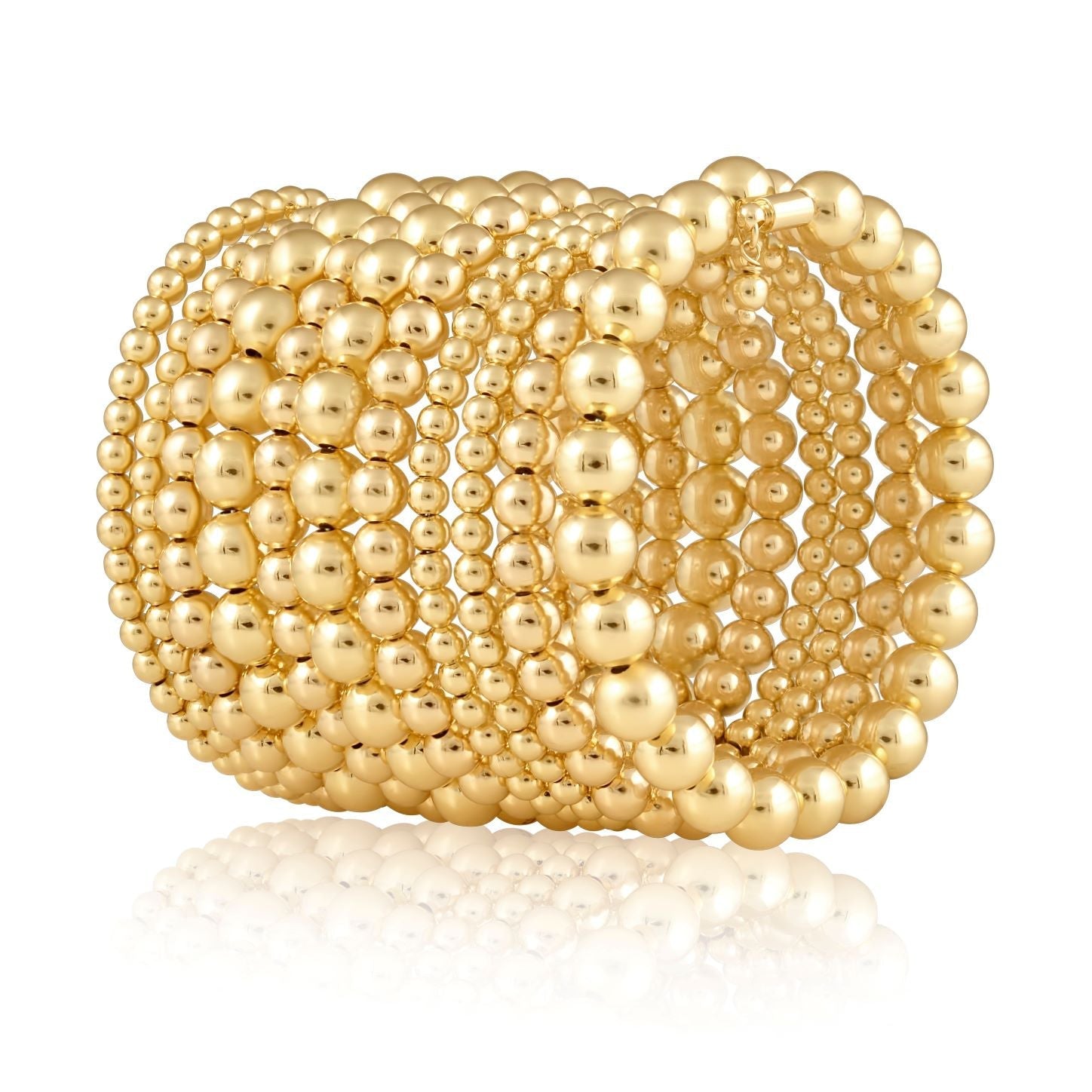 Allison Beaded Wrap Bracelet- 10 Rows Main image