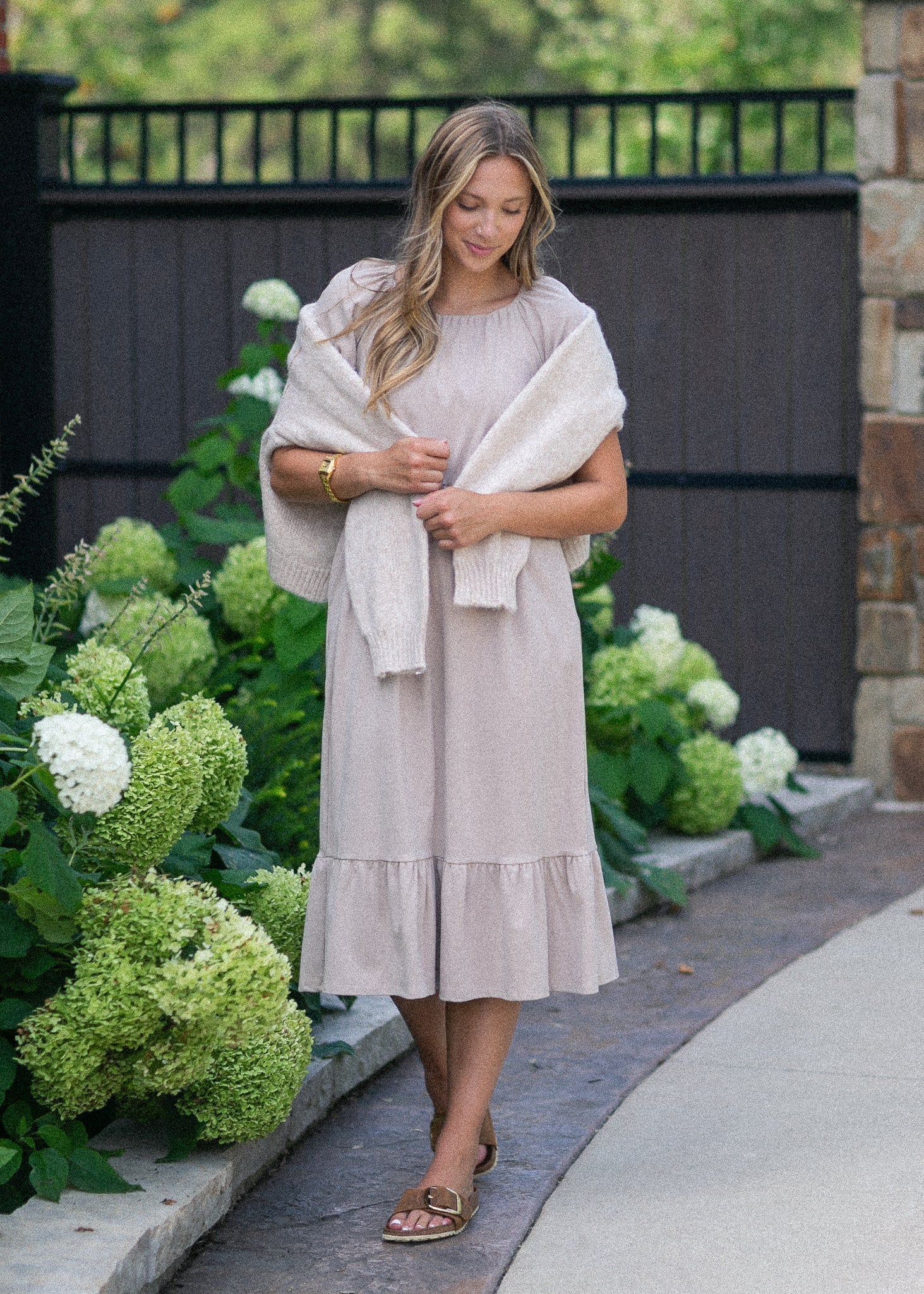 Amy Puff Sleeve Midi Dress Main image