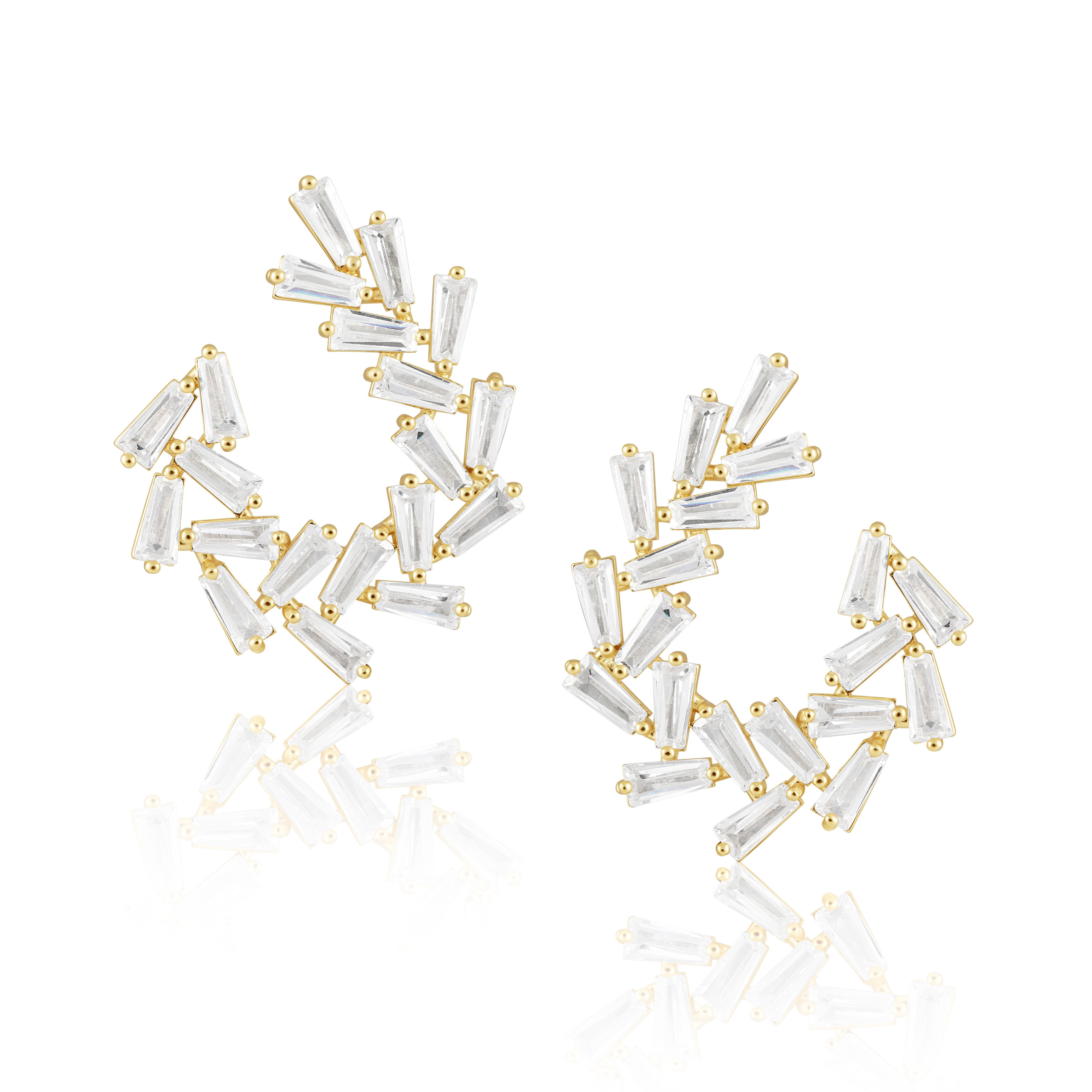 Arianna Baguette Earring Large Main image