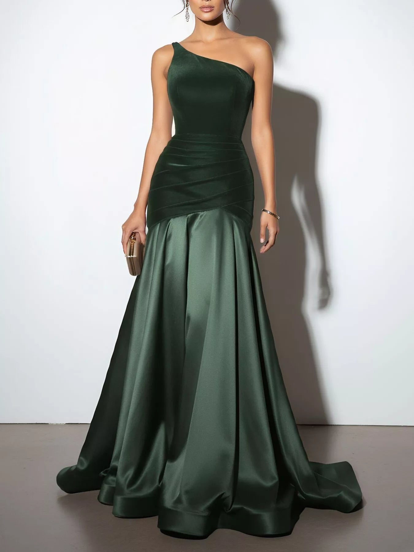 Single Shoulder Floor Length Dress - product image 3