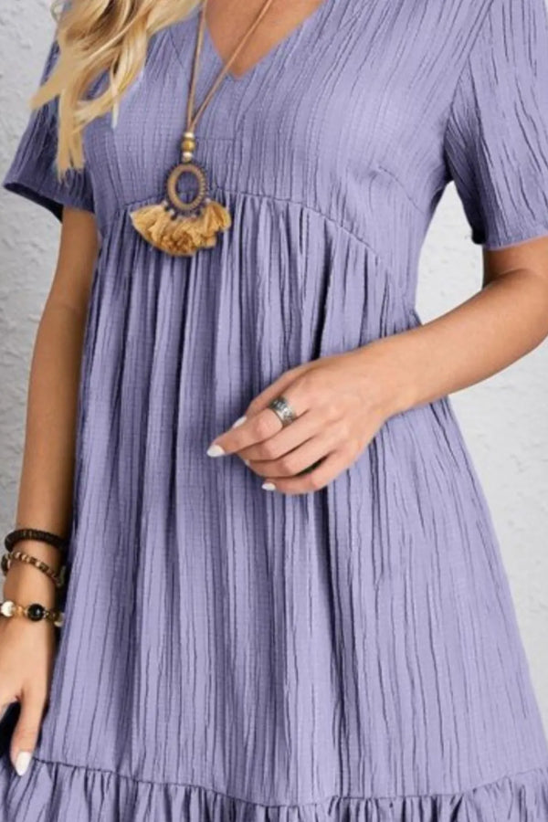 V-Neck Short Sleeve Dress - product image 15
