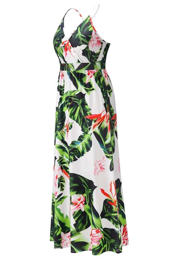 Crisscross Printed Surplice Cami Dress view 3 - Shopiebay