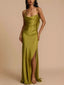Satin Cowl Neck Slit Maxi Dress - product image 2