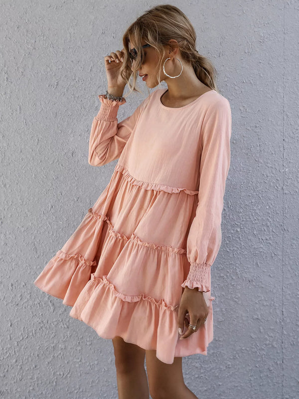 Ruffle Tiered Long Sleeve Mini Dress - product image 15