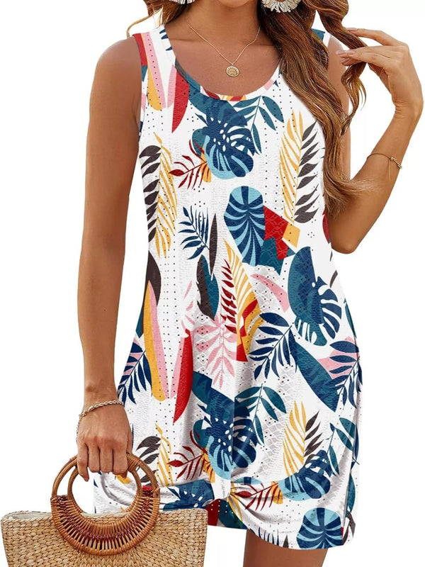 Sleeveless Knotted Hem Tank Dress - product image 32