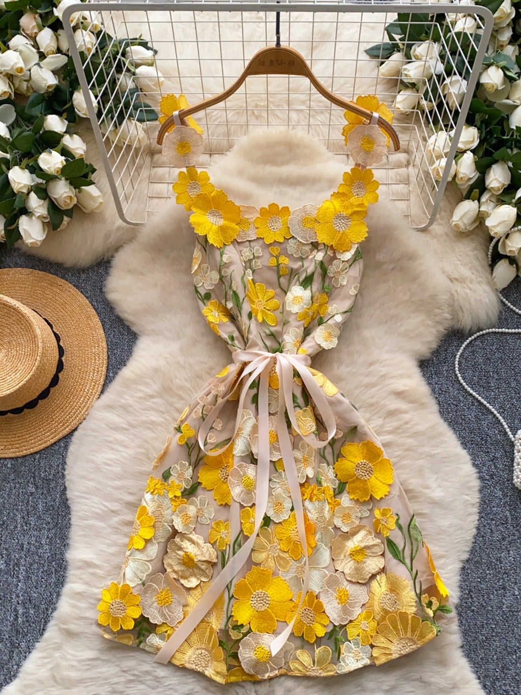 Floral Tie Waist Mini Dress - product image 13