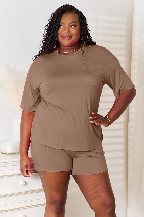Basic Bae Soft Rayon Half Sleeve Top and Shorts Set - product image 15