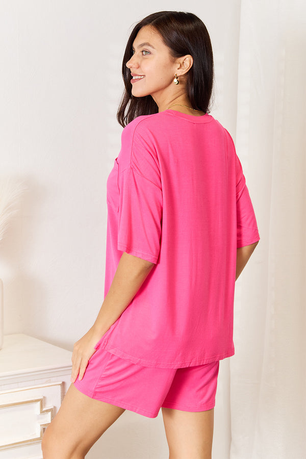 Basic Bae Soft Rayon Half Sleeve Top and Shorts Set - product image 19