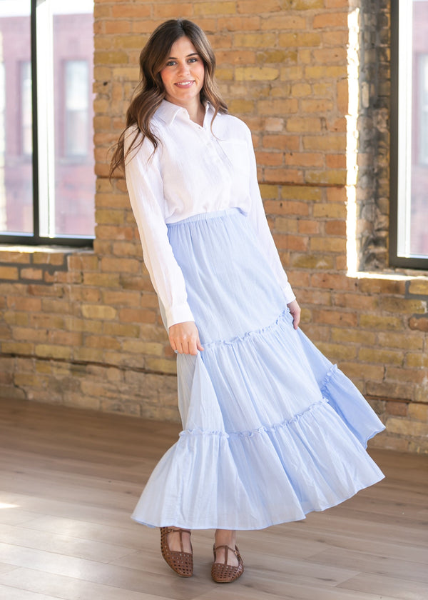 Bailey Cotton Gauze Button Down Top