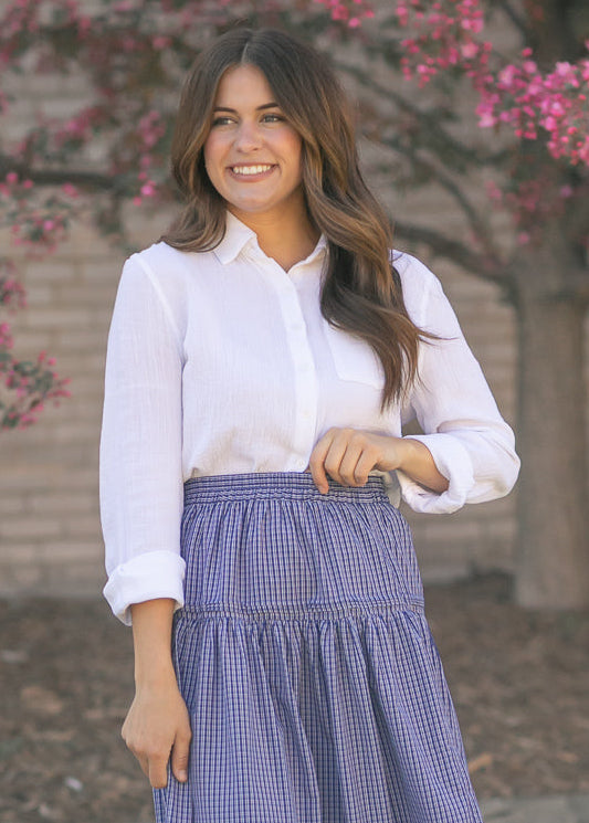 Bailey Cotton Gauze Button Down Top Secondary image