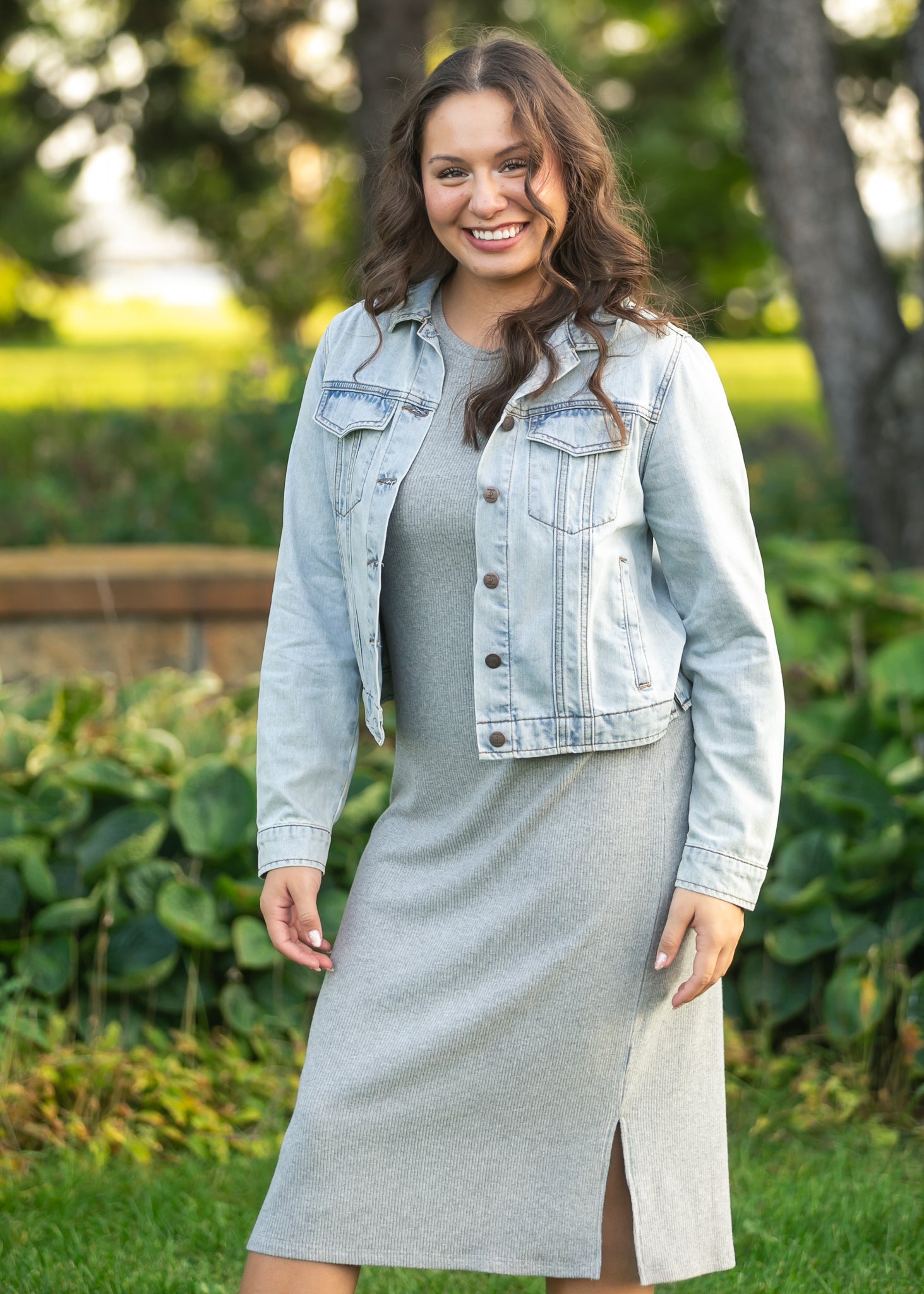 Baylor Gray Ribbed T-shirt Dress - product image 9