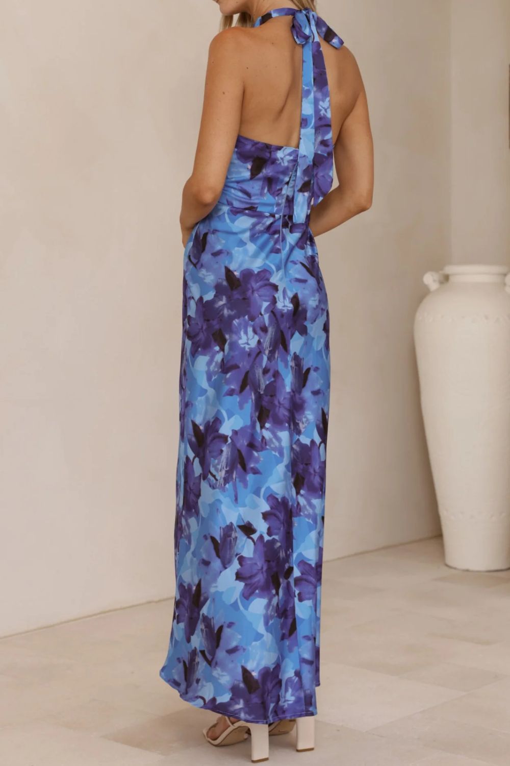 Floral Print Halter Neck Maxi Dress - product image 27