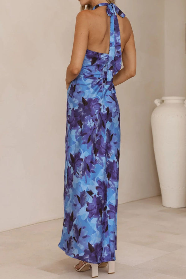 Floral Print Halter Neck Maxi Dress - product image 27