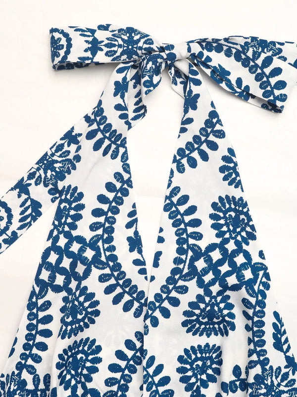 Printed Halter Neck Maxi Dress - product image 7