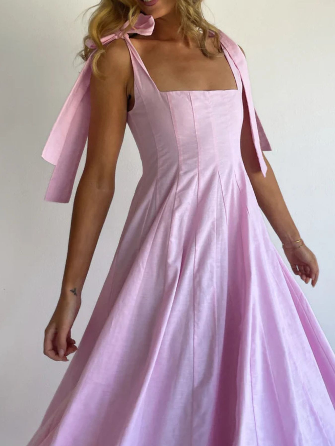 Gradient Tie Shoulder Maxi Dress - product image 12