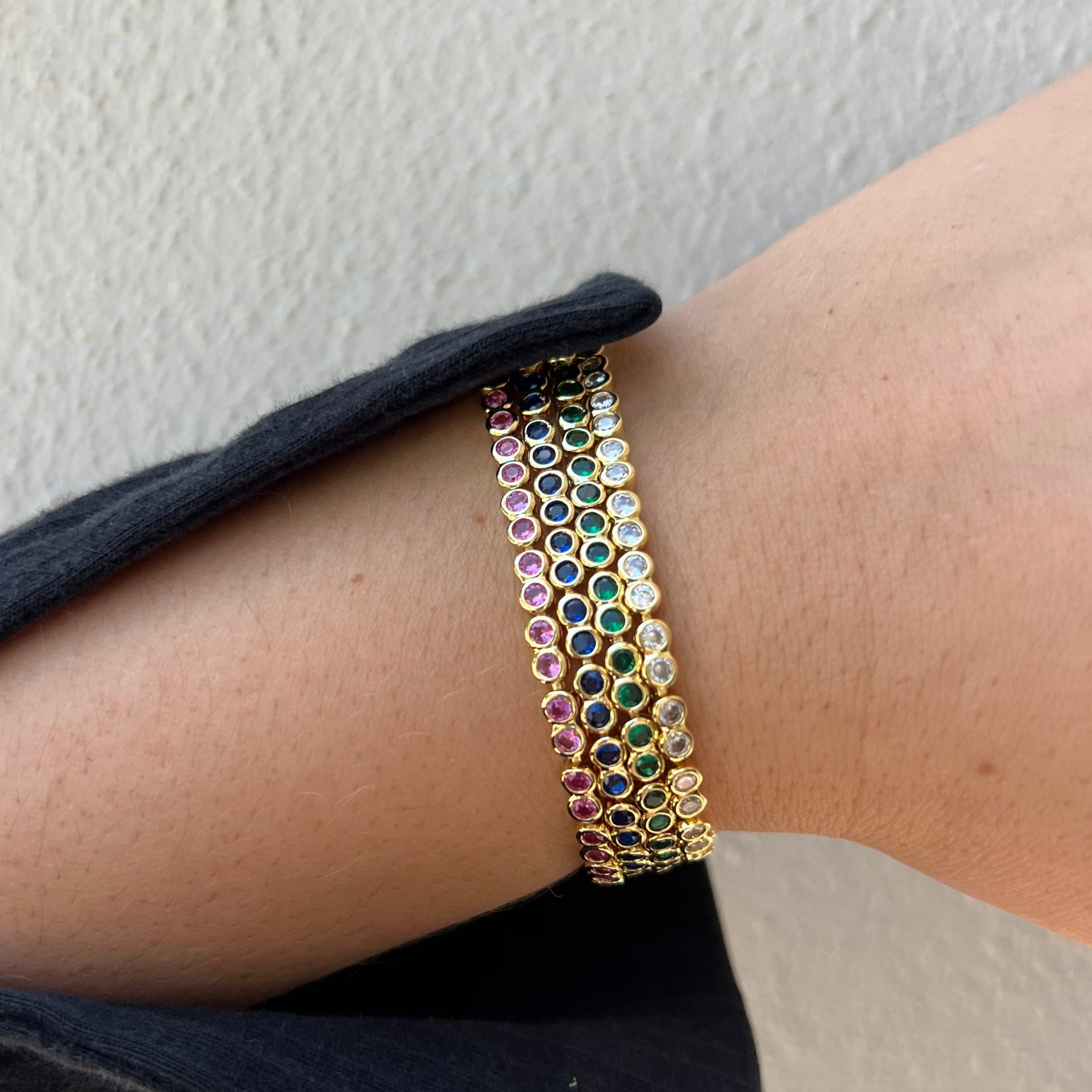 Bezel Tennis Bracelet- Sapphire Secondary image