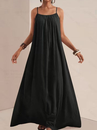 Spaghetti Strap Flowy Maxi Dress view 8 - Shopiebay