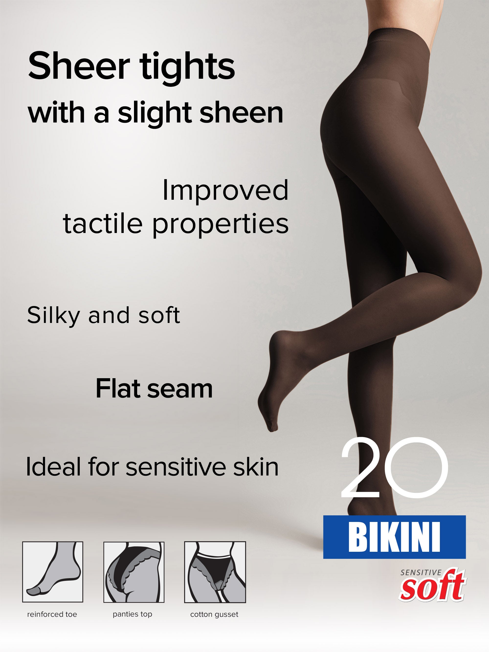 Tights Conte Bikini 20 Den - Ajour Top Secondary image