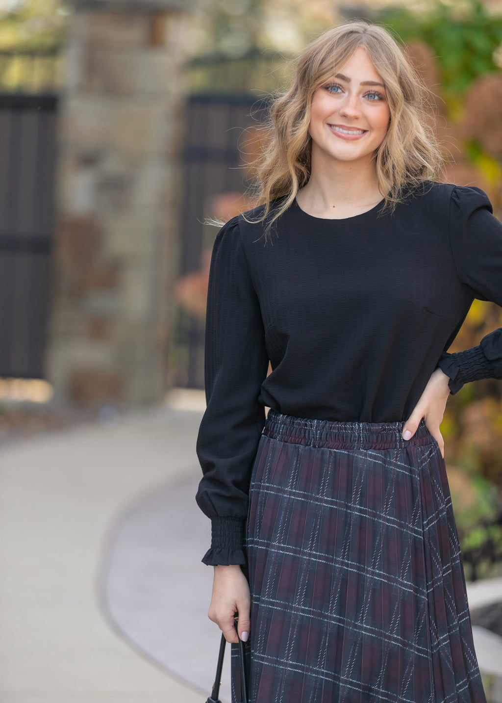 Blake Cinched Sleeve Blouse