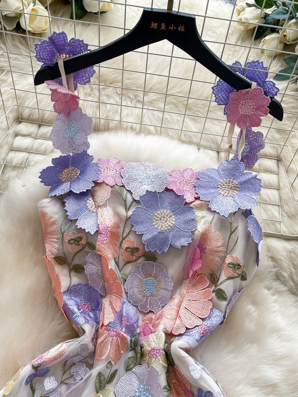 Floral Tie Waist Mini Dress - product image 3