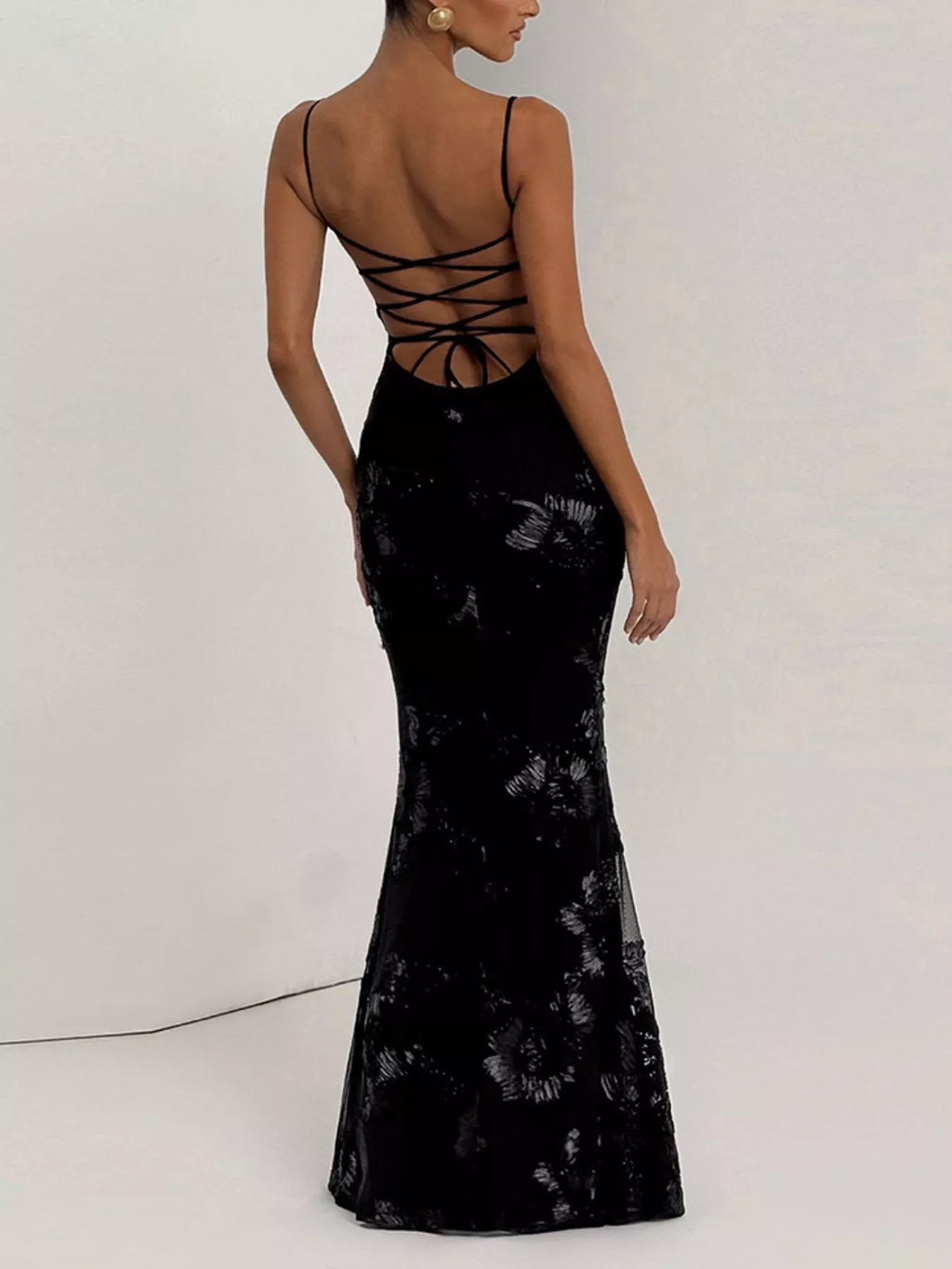 Sweetheart Neck Spaghetti Strap Maxi Dress - product image 2