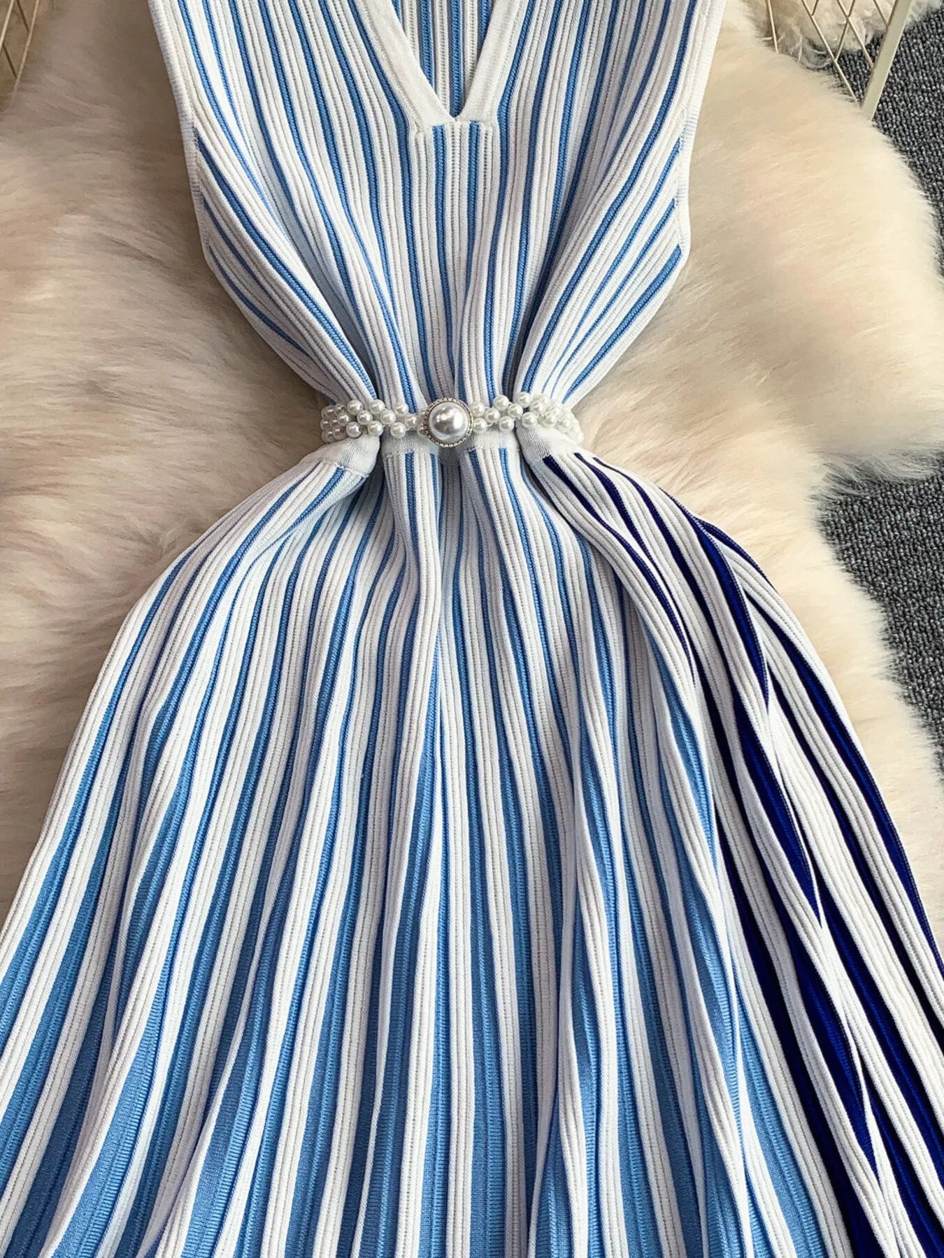 Striped Sleeveless Midi Dress - product image 5