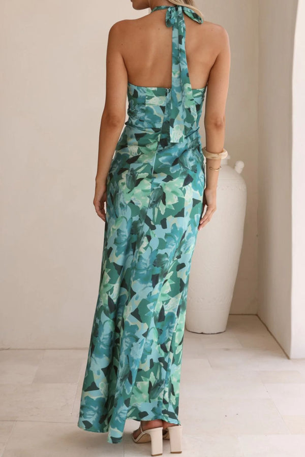 Floral Print Halter Neck Maxi Dress - product image 24