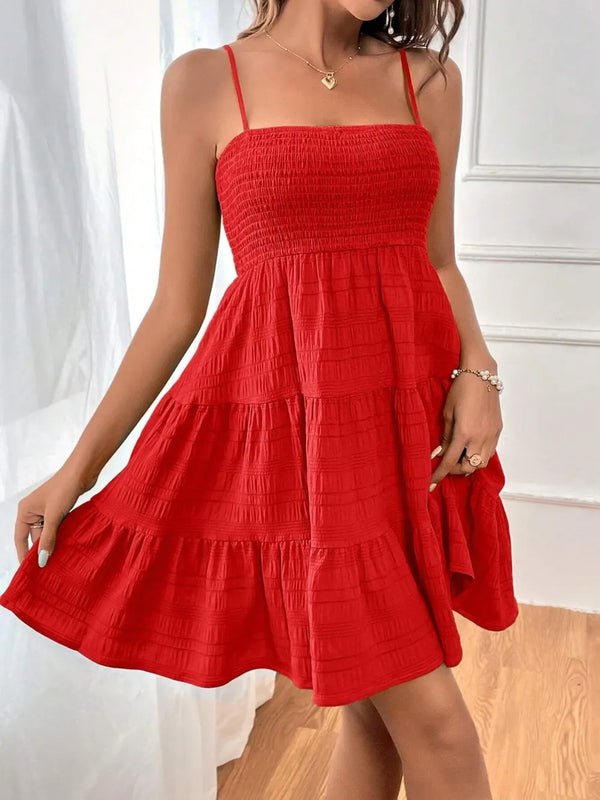 Smocked Tiered Sleeveless Mini Dress - product image 29