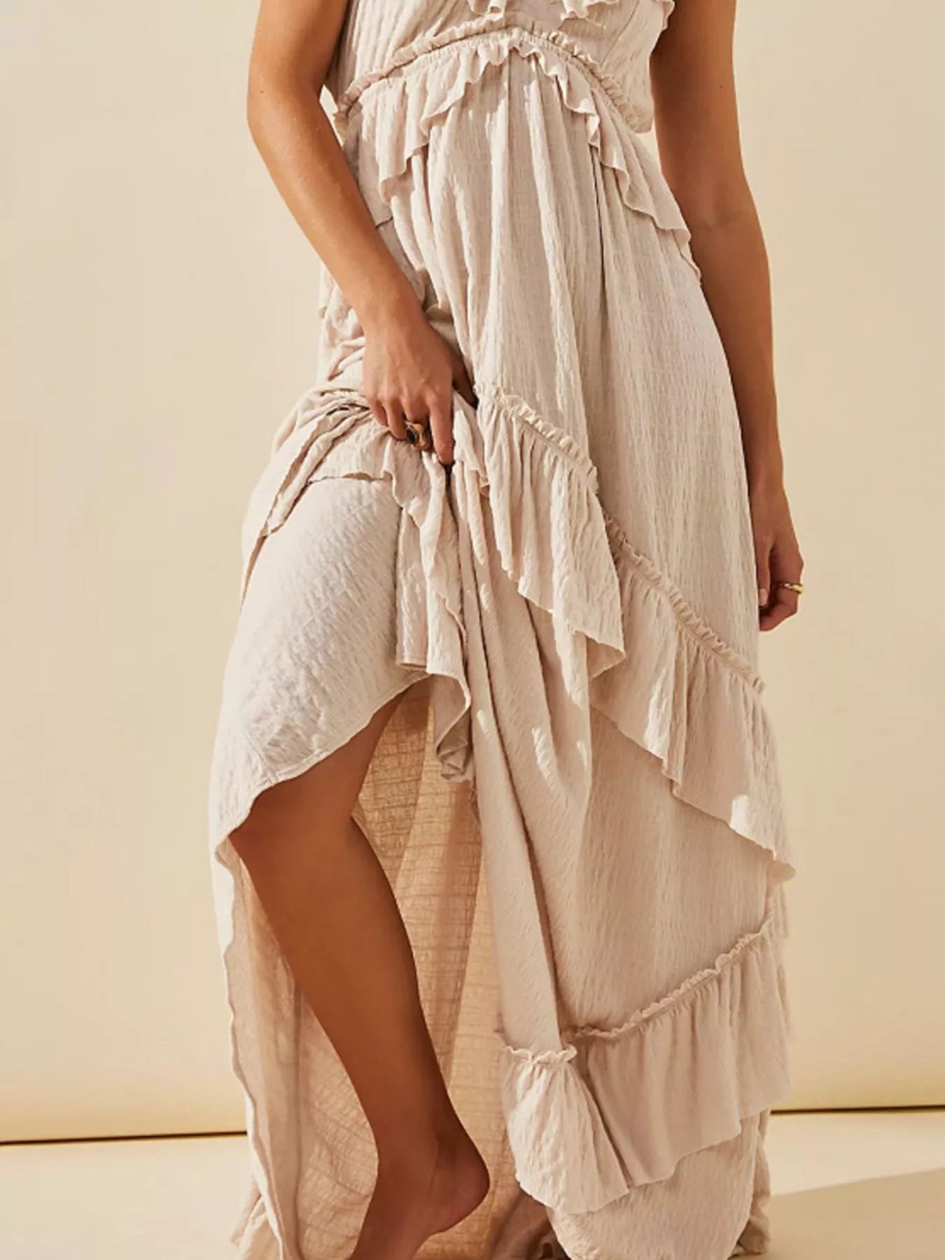 Ruffled Halter Neck Maxi Dress - product image 15