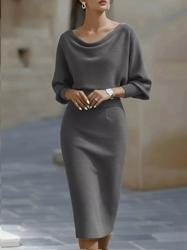 Cowl Neck Knit Bodycon Dress - product image 6