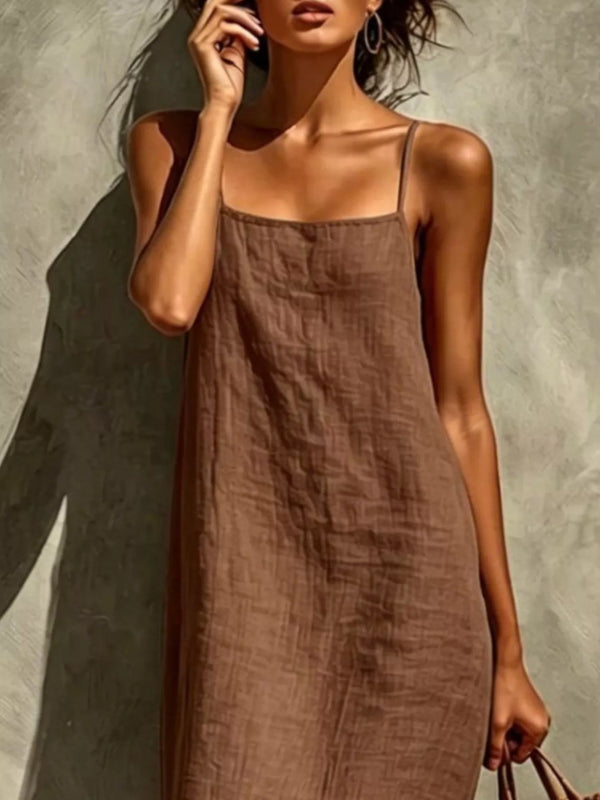 Sleeveless Linen Casual Maxi Dress - product image 8