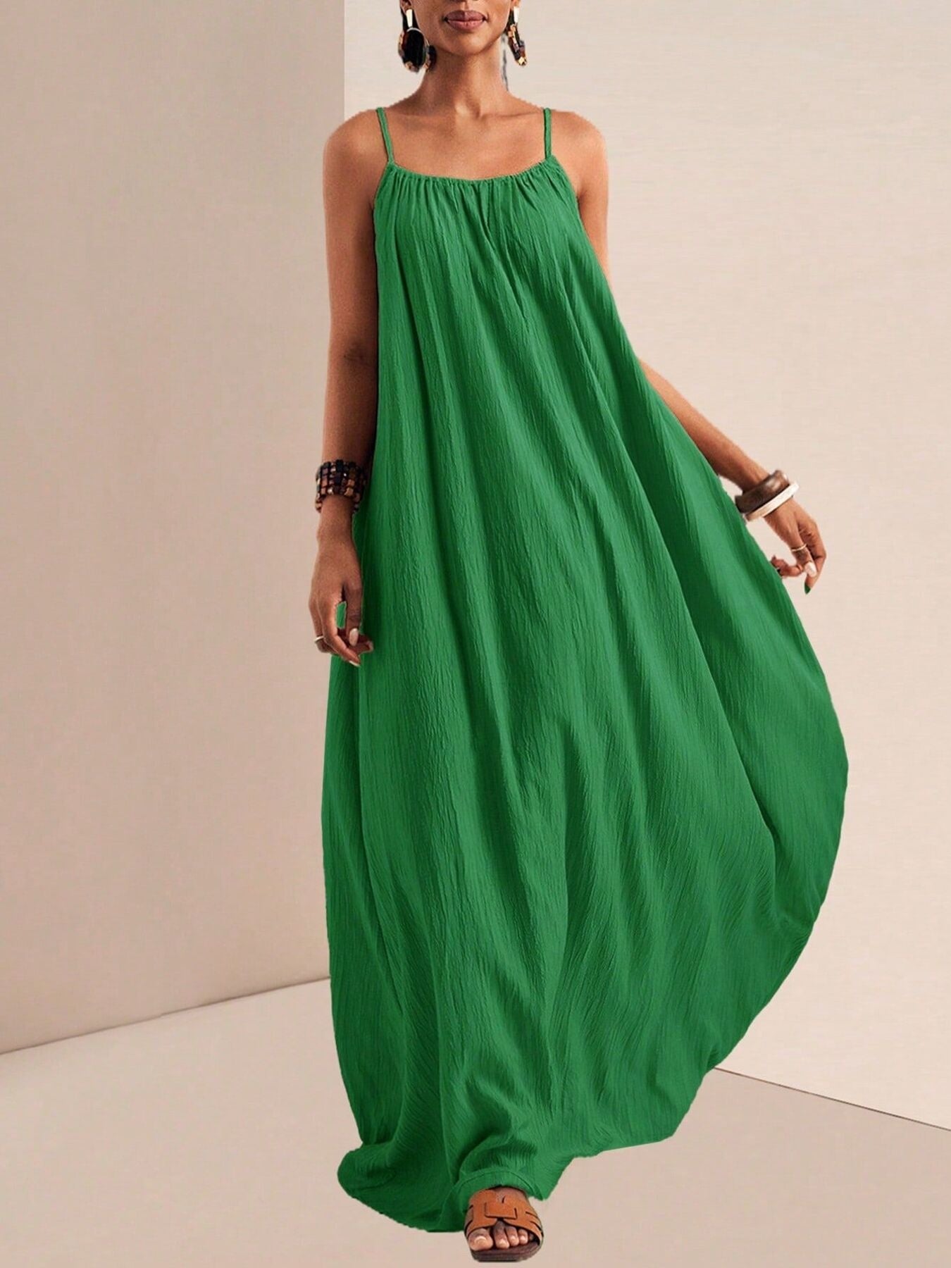 Spaghetti Strap Flowy Maxi Dress - product image 21