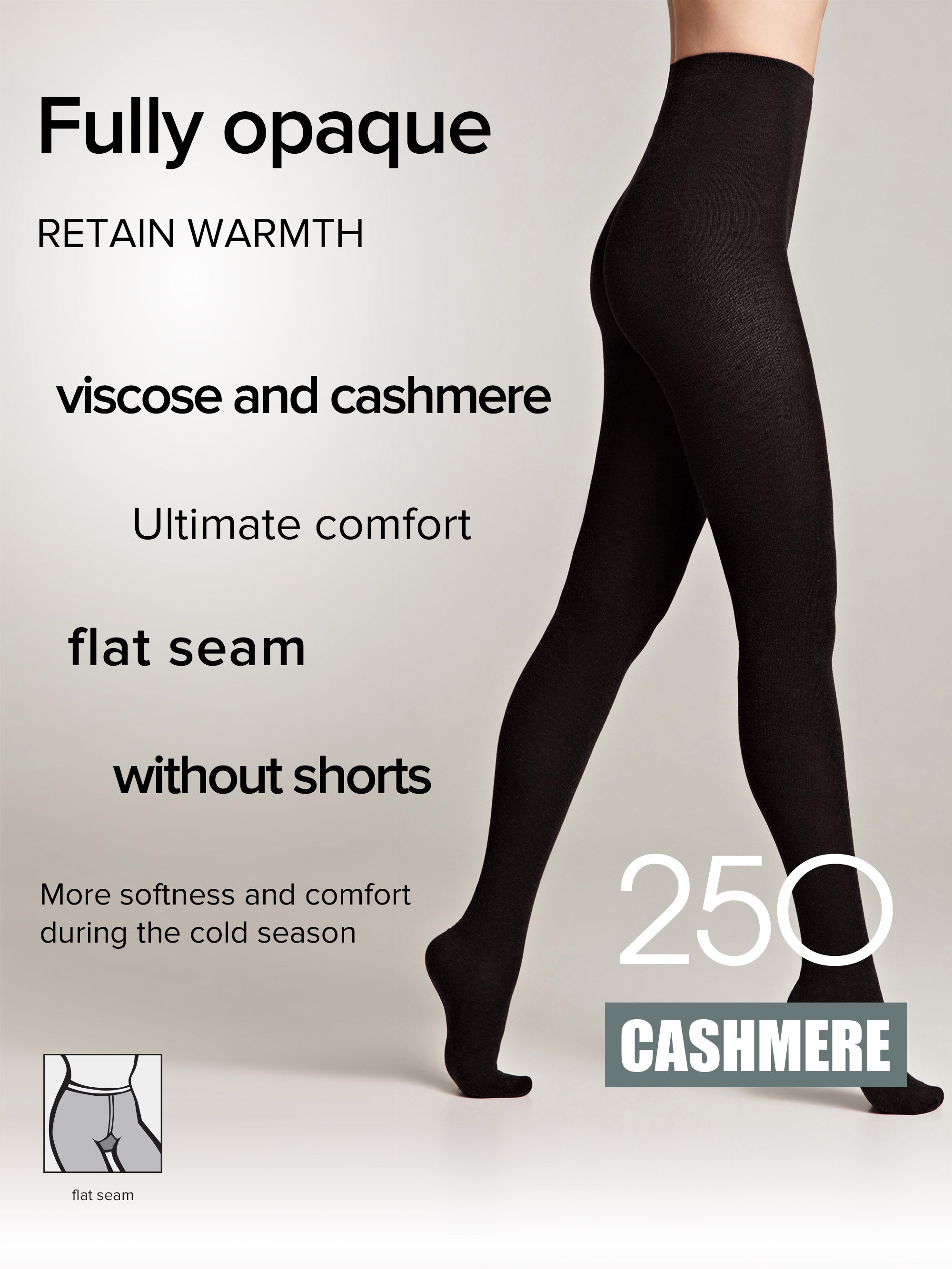 Tights Conte Cashmere 250 Den - Warm Opaque Secondary image