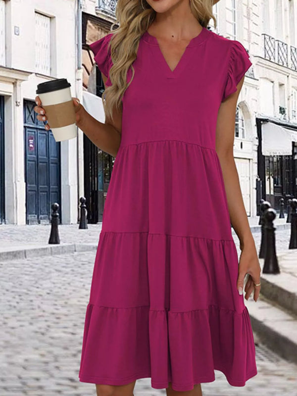 Ruffle Sleeve Tiered Midi Dress - product image 6