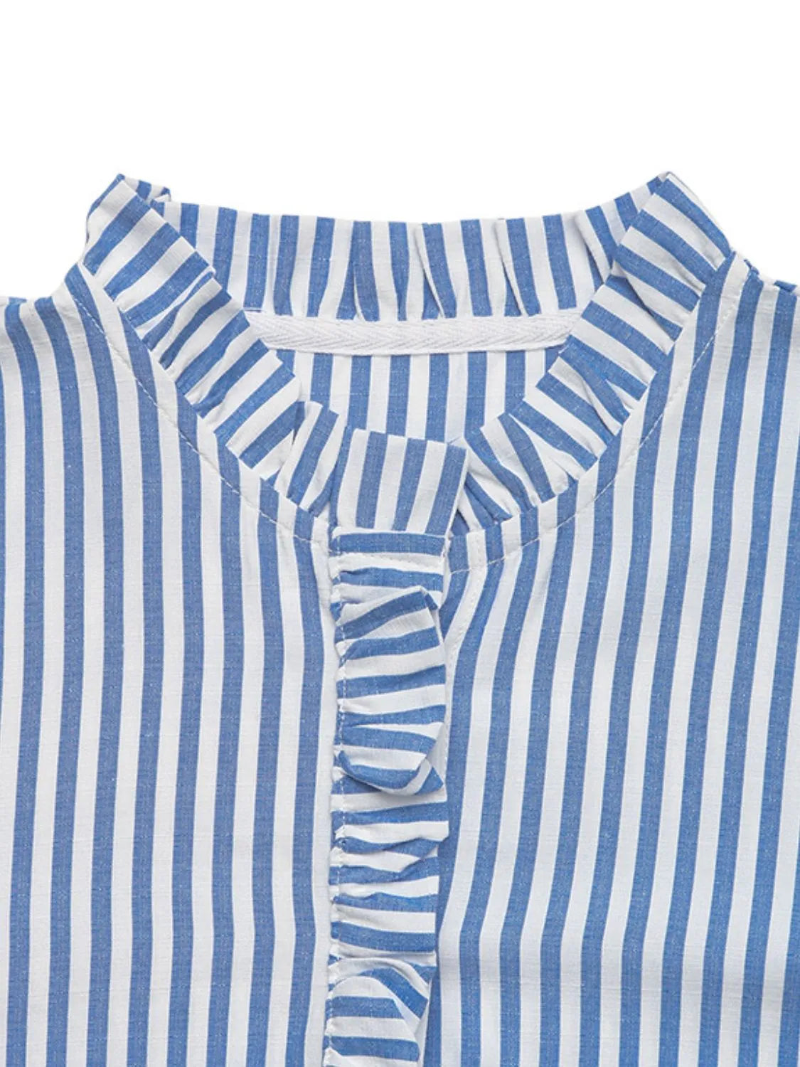 Striped Half Sleeve Mini Shirt Dress view 7 - Shopiebay