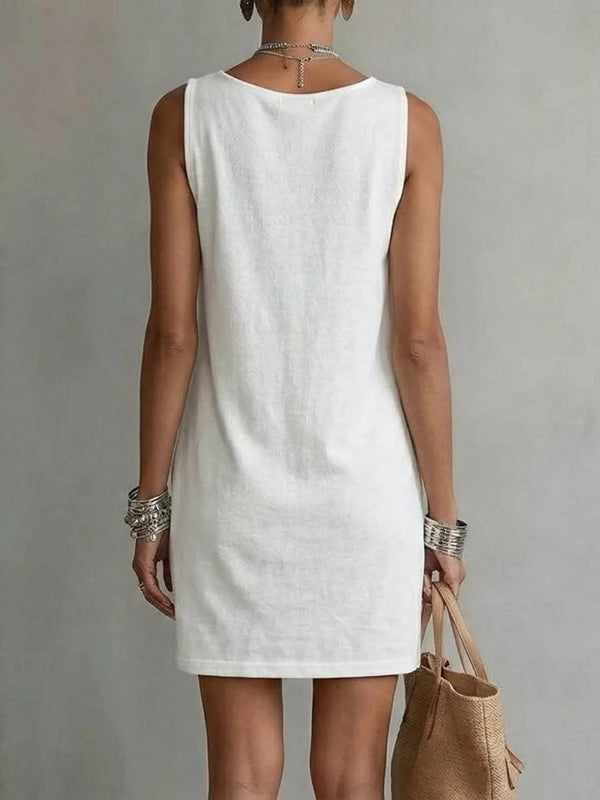 Casual Sleeveless Cowl Neck Mini Dress - product image 2