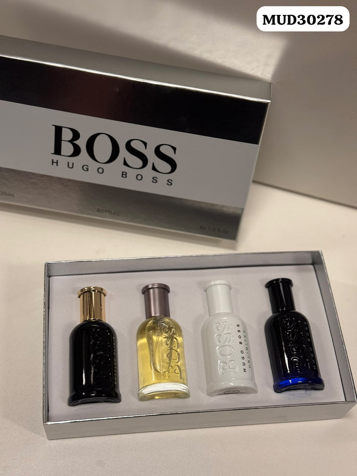 BOSS Hugo Boss men's fragrance gift set with three 30ml bottles Main image