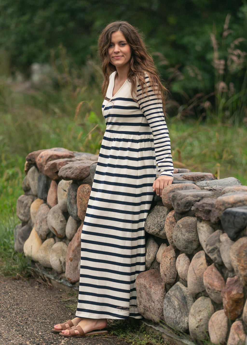 Celeste Striped Knit Maxi Dress - product image 3
