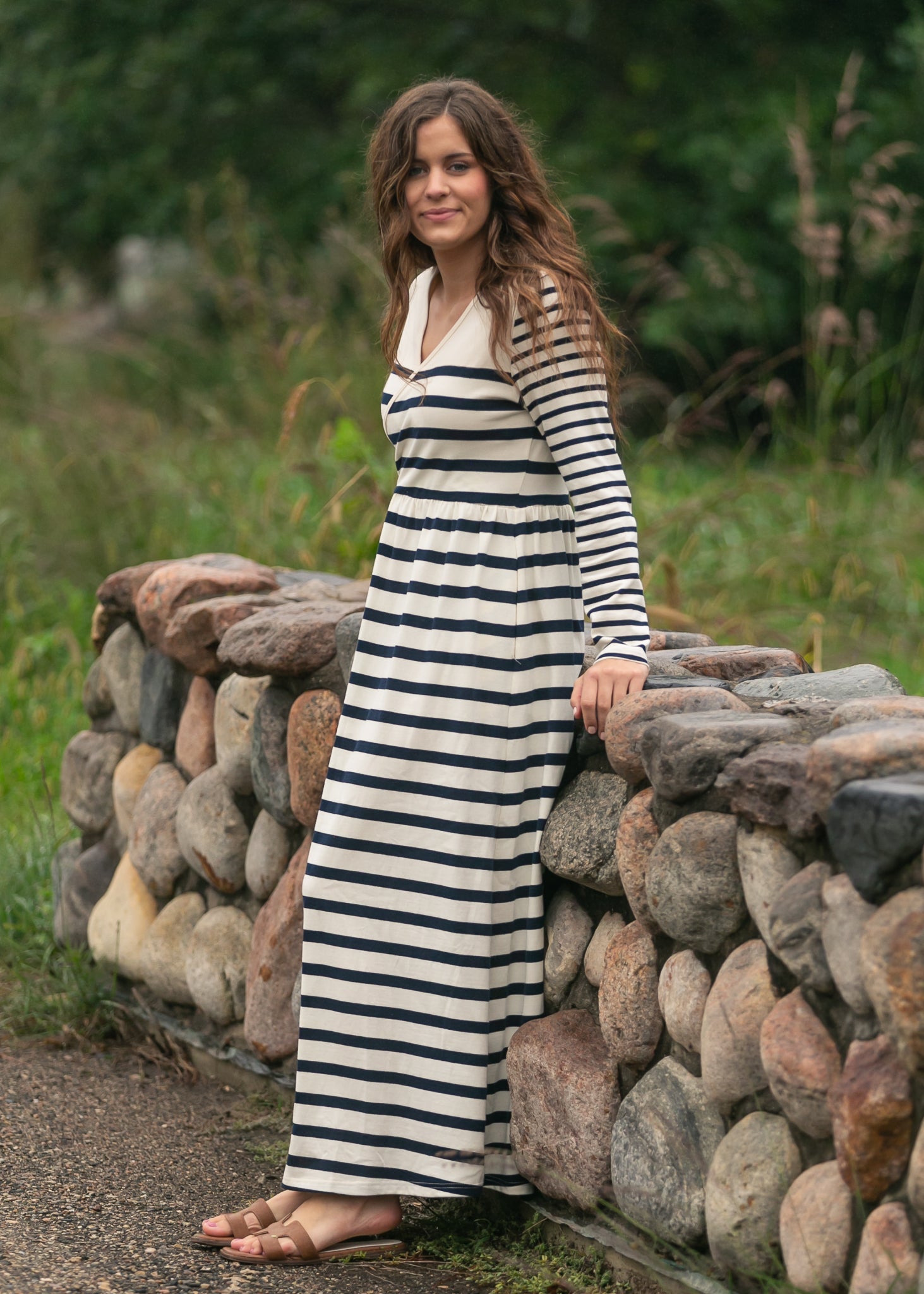 Celeste Striped Knit Maxi Dress - product image 3