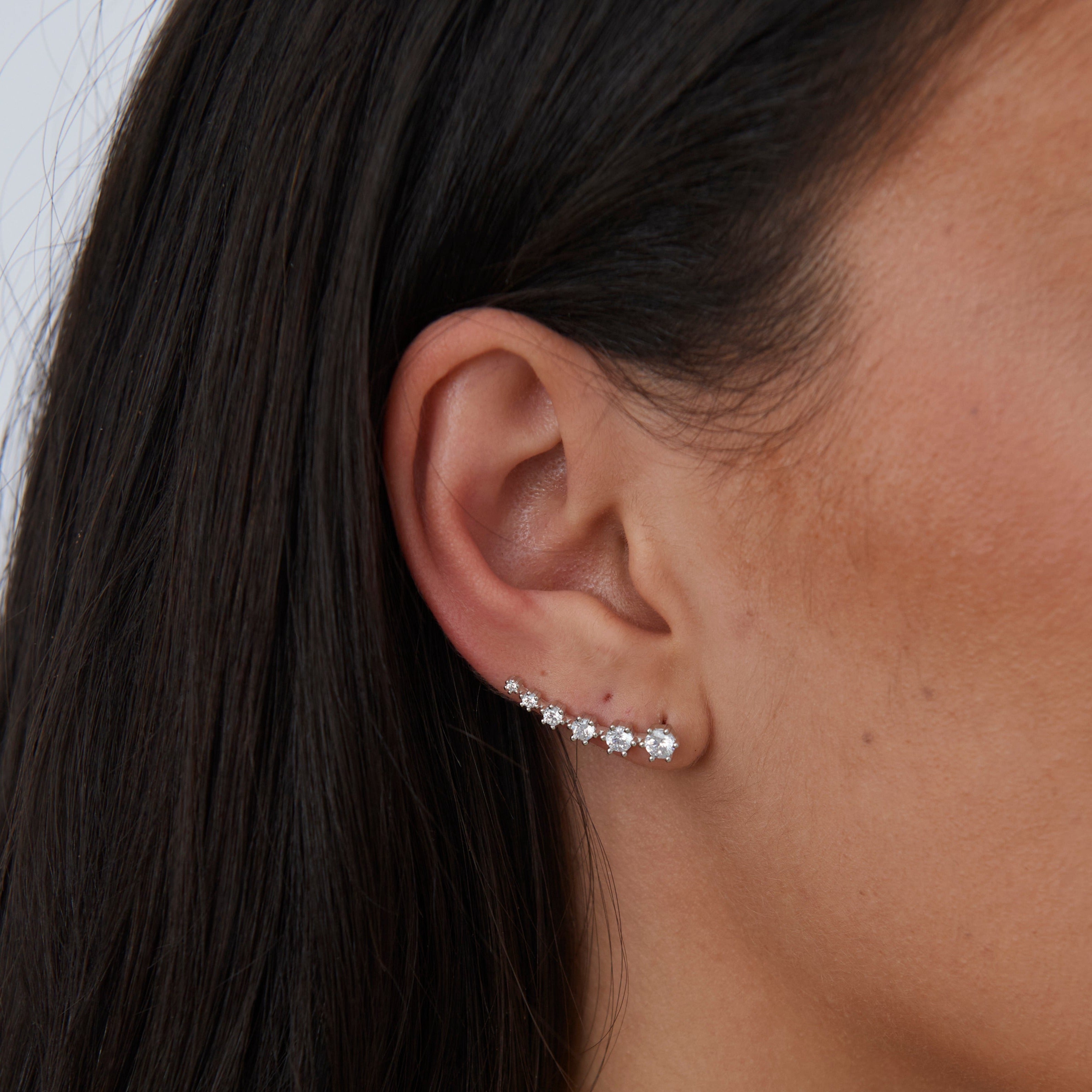 Celina CZ Bar Earring Secondary image