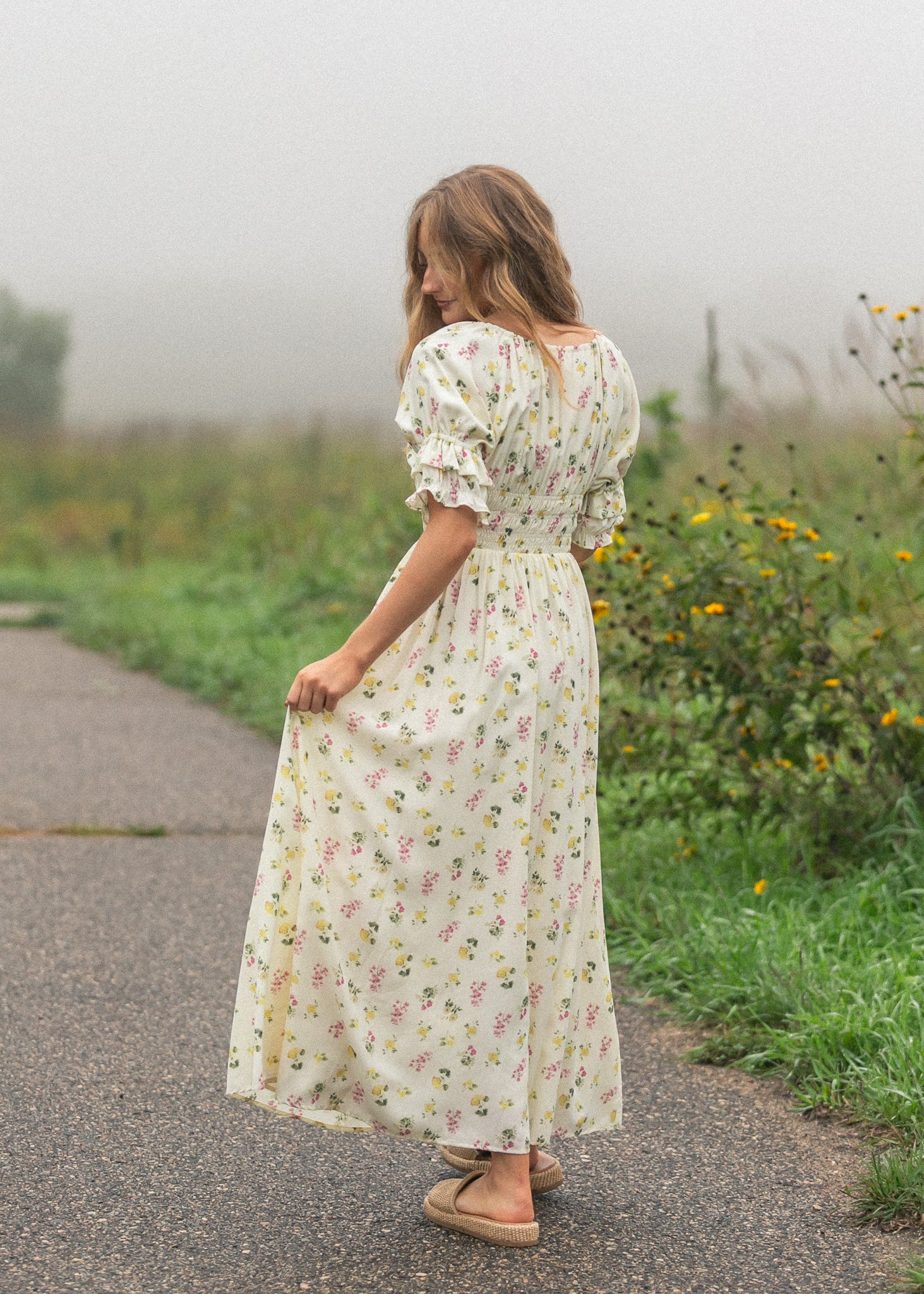 Celine Puff Sleeve Floral Maxi Dress - product image 21