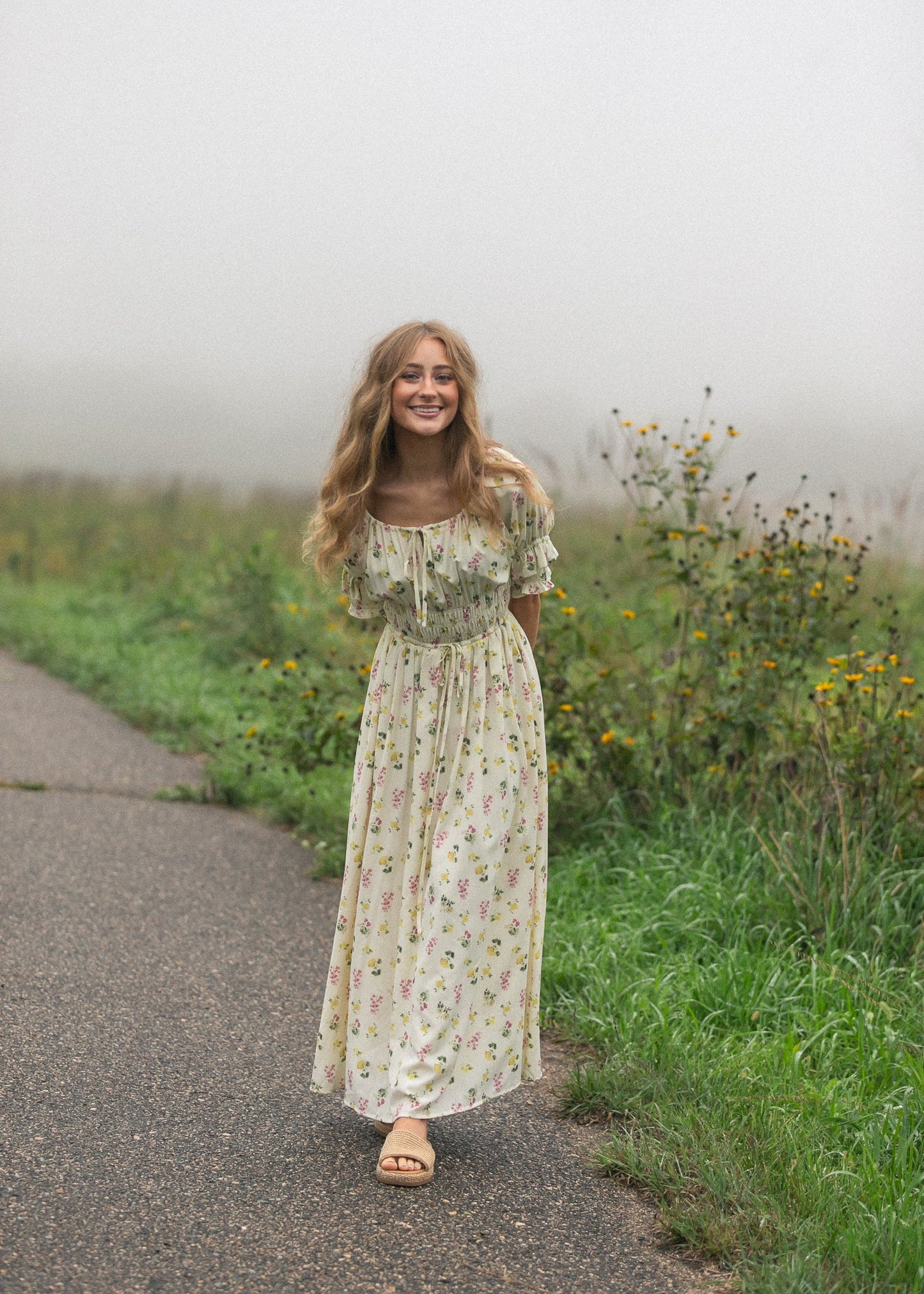 Celine Puff Sleeve Floral Maxi Dress - product image 16