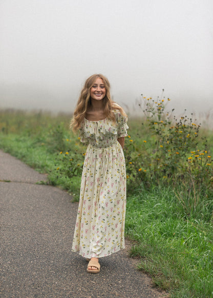 Celine Puff Sleeve Floral Maxi Dress - product image 16