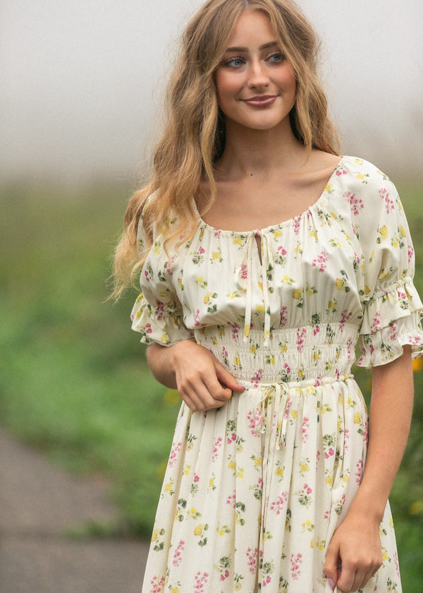 Celine Puff Sleeve Floral Maxi Dress - product image 13