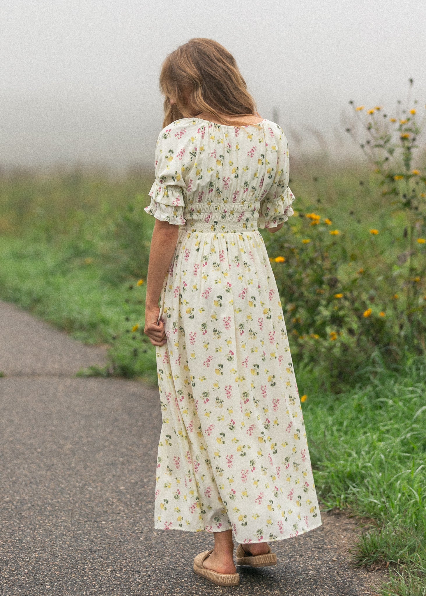 Celine Puff Sleeve Floral Maxi Dress - product image 23