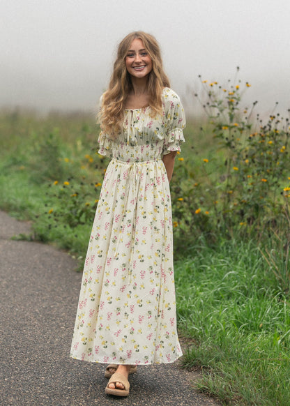 Celine Puff Sleeve Floral Maxi Dress - product image 14