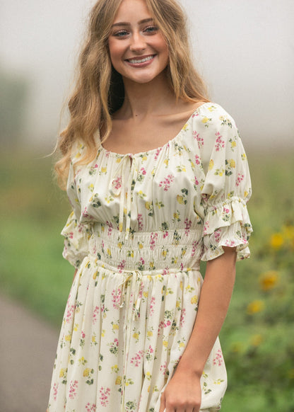 Celine Puff Sleeve Floral Maxi Dress - product image 6