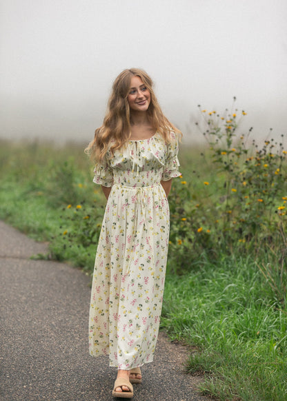 Celine Puff Sleeve Floral Maxi Dress - product image 5