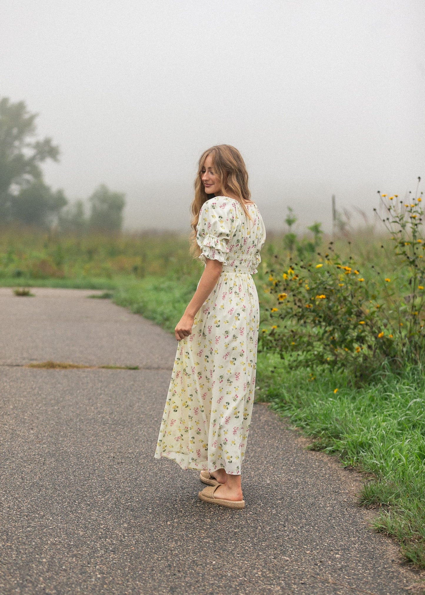 Celine Puff Sleeve Floral Maxi Dress - product image 20
